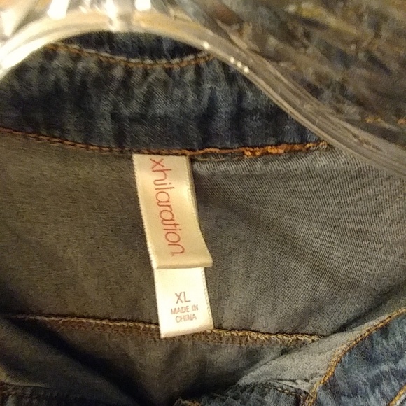 Xhilaration Denim Jean Shirt - Size XL - Picture 6 of 8